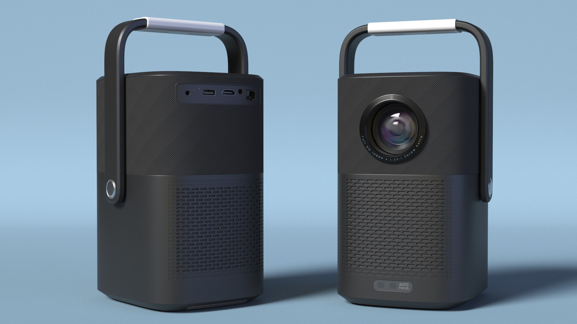 Modern Mini Projector Black 3D - TurboSquid 2438786