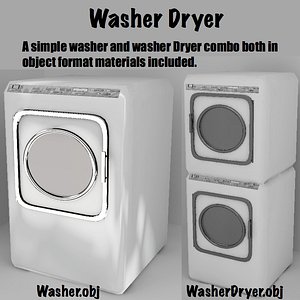 3d washer dryer combo model