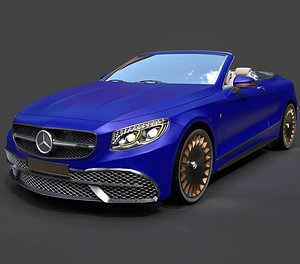 3D Mercedes-Maybach 6 Cabriolet Concept - Hyper-Detailed 3D Vehicle Asset