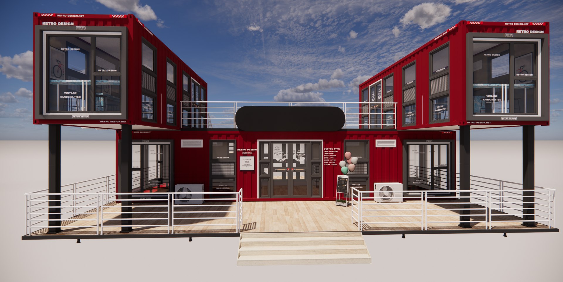 3D Container Coffee Shop-A3 Model - TurboSquid 2013294