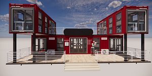 3D Container coffee shop-A3 model