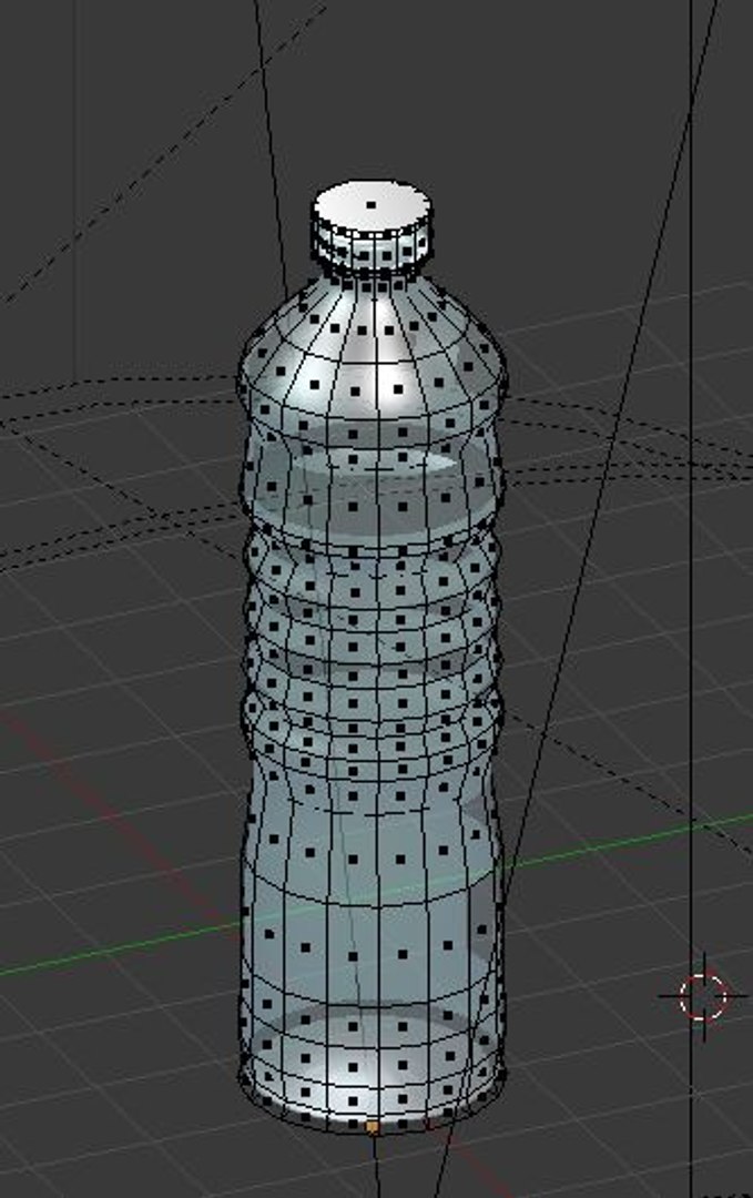 3d plastic water bottle model