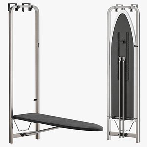 Ironing board mounted on the door 3D model