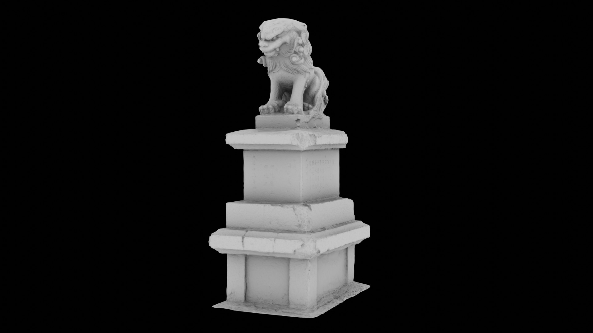 3D Model Japanese Animal Statue Scan 01 - TurboSquid 2145427