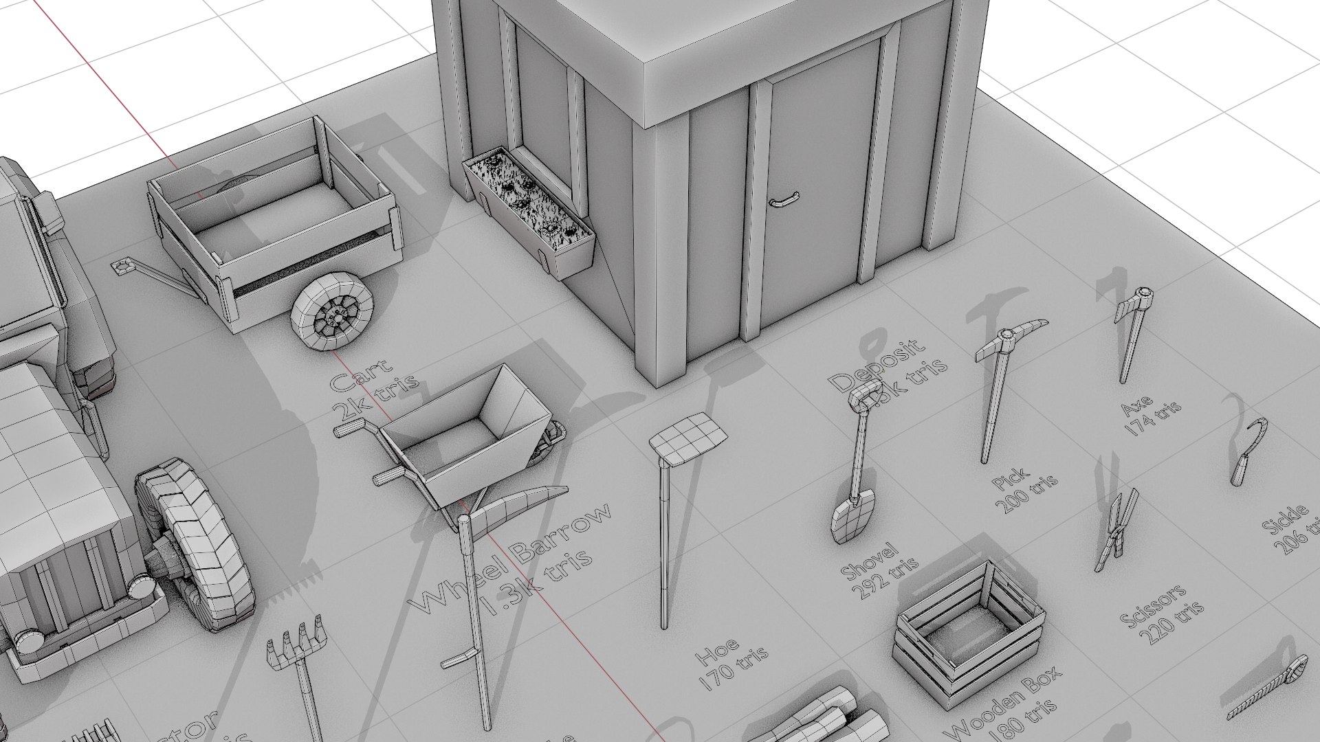 3D Low Poly Farm Assets https://p.turbosquid.com/ts-thumb/vE/OSaZMC/XM/farmassetswire4/png/1677273219/1920x1080/fit_q87/39a763493fca27d2c44ac6bc26a3cc5837a8f463/farmassetswire4.jpg