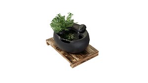 Ceramic Water Zen Fountain model