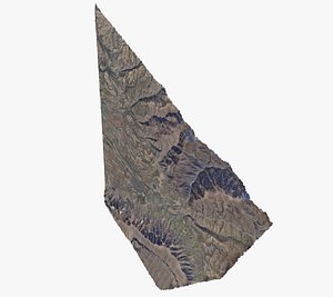 3D valley landscape mountain