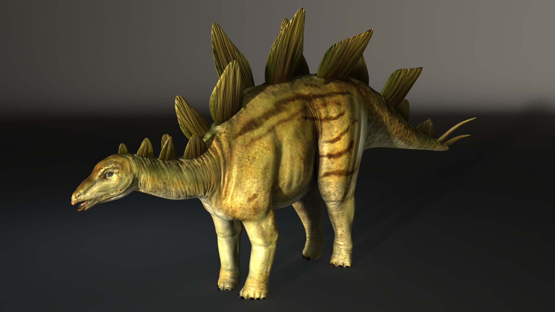 3d Obj Stegosaurus