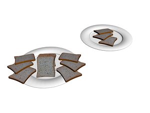 3D bread slice