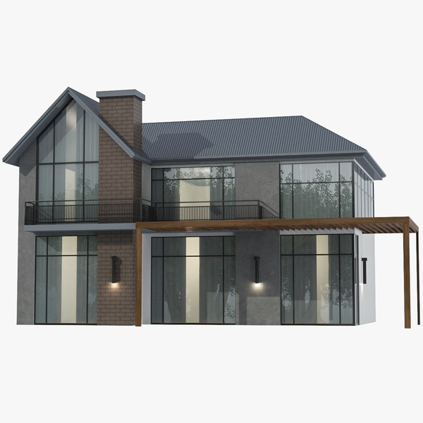 3D Modern House 02