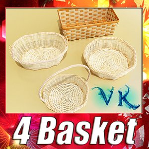 3d 4 wicker basket resolution