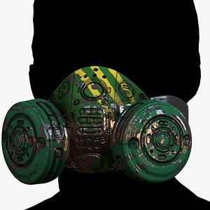 Gas mask respirator scifi mode 3D model 3D model