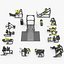 Pure Strength collection 2 Technogym set 13 gym items