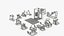 Pure Strength collection 2 Technogym set 13 gym items