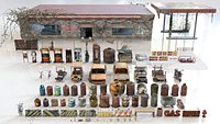 Post-Apocalyptic Junkyard Rusty Gas Station Props Pack 217 3d assets
