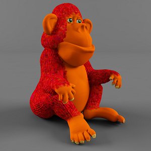 children s monkey 3d max