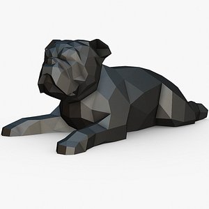 English bulldog 3D model