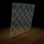 Plateau d'échecs en verre