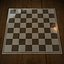 Plateau d'échecs en verre