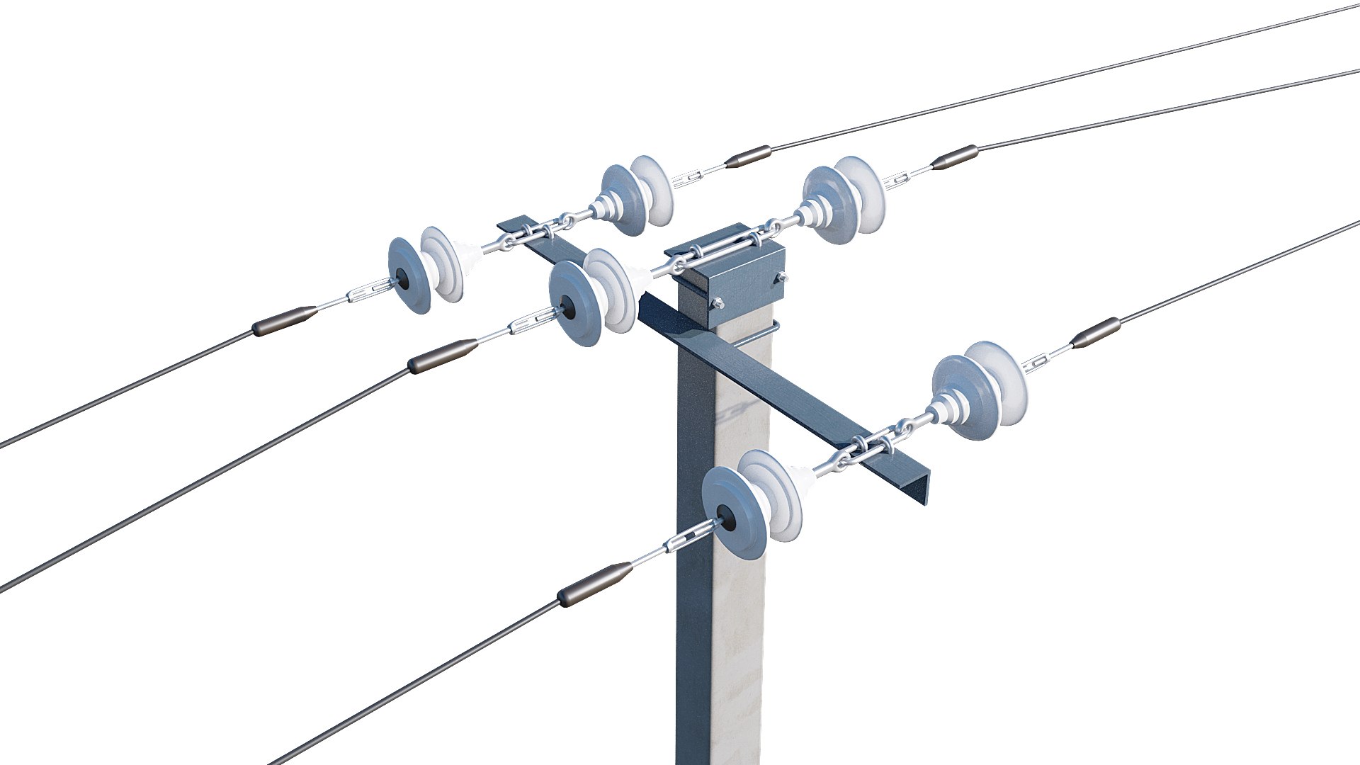 3D Power Line Set Modular - TurboSquid 1735060