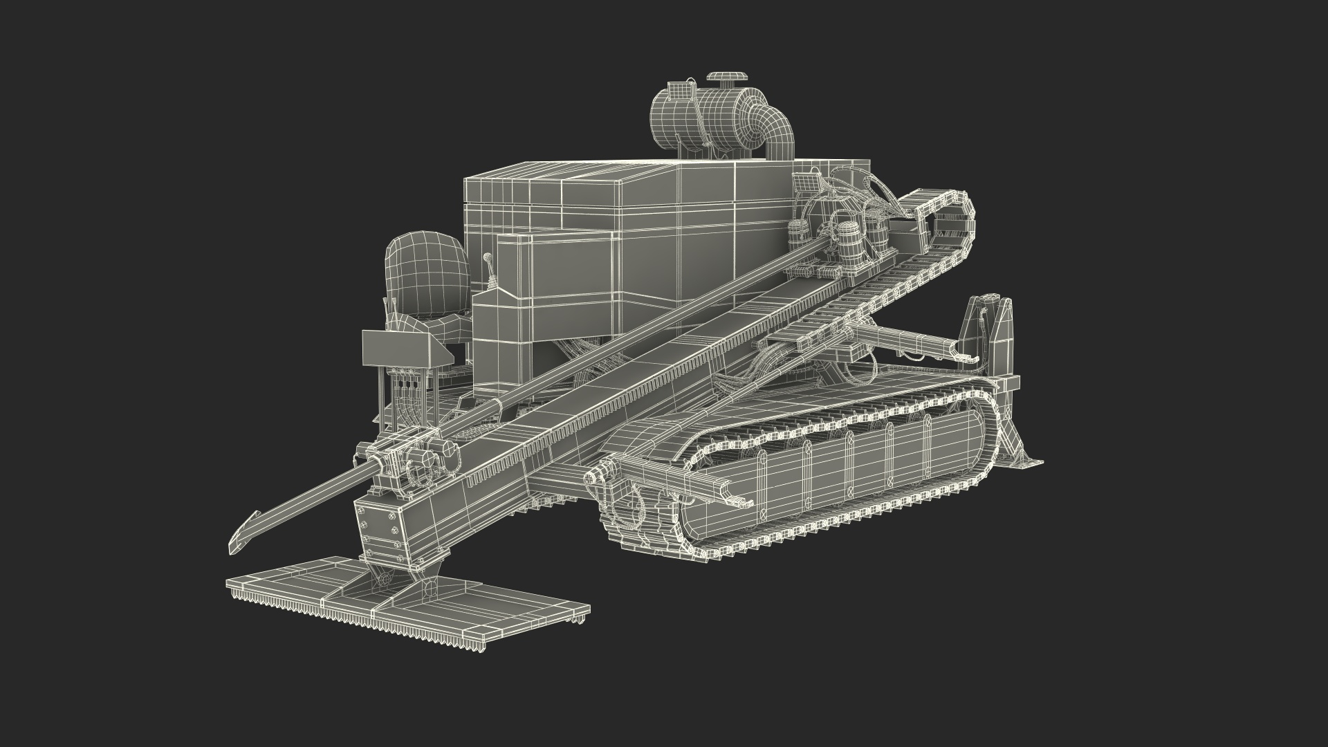 Horizontal Drilling Rig Red 3D - TurboSquid 2323187