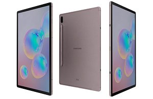 Samsung Galaxy Tab S6 S Pen Rose Blush Low Poly 3D