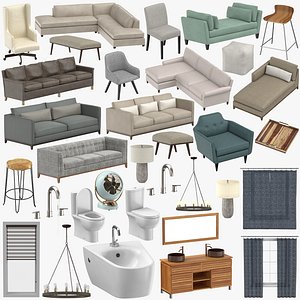 contemporary furniture table 3D model