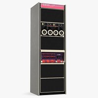Retro Mini Computer DEC PDP 11 Lights On