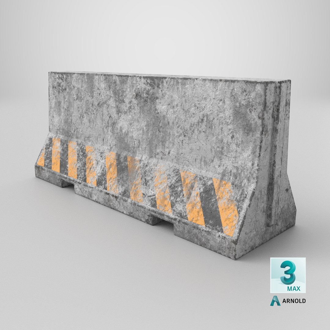 3D Old Concrete Barrier model https://p.turbosquid.com/ts-thumb/vE/xiZfQp/e3/stemcell_max_arnold_render/png/1715712874/1920x1080/fit_q87/17934f3591114d2c4acef9446a38e2008e13c8d9/stemcell_max_arnold_render.jpg