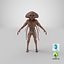3d sci-fi alien model