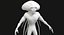 3d sci-fi alien model