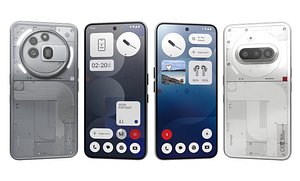 3D Nothing Phone 3a White And Nothing Phone 3a Pro Gray model