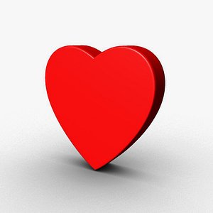 valentine heart 3d model