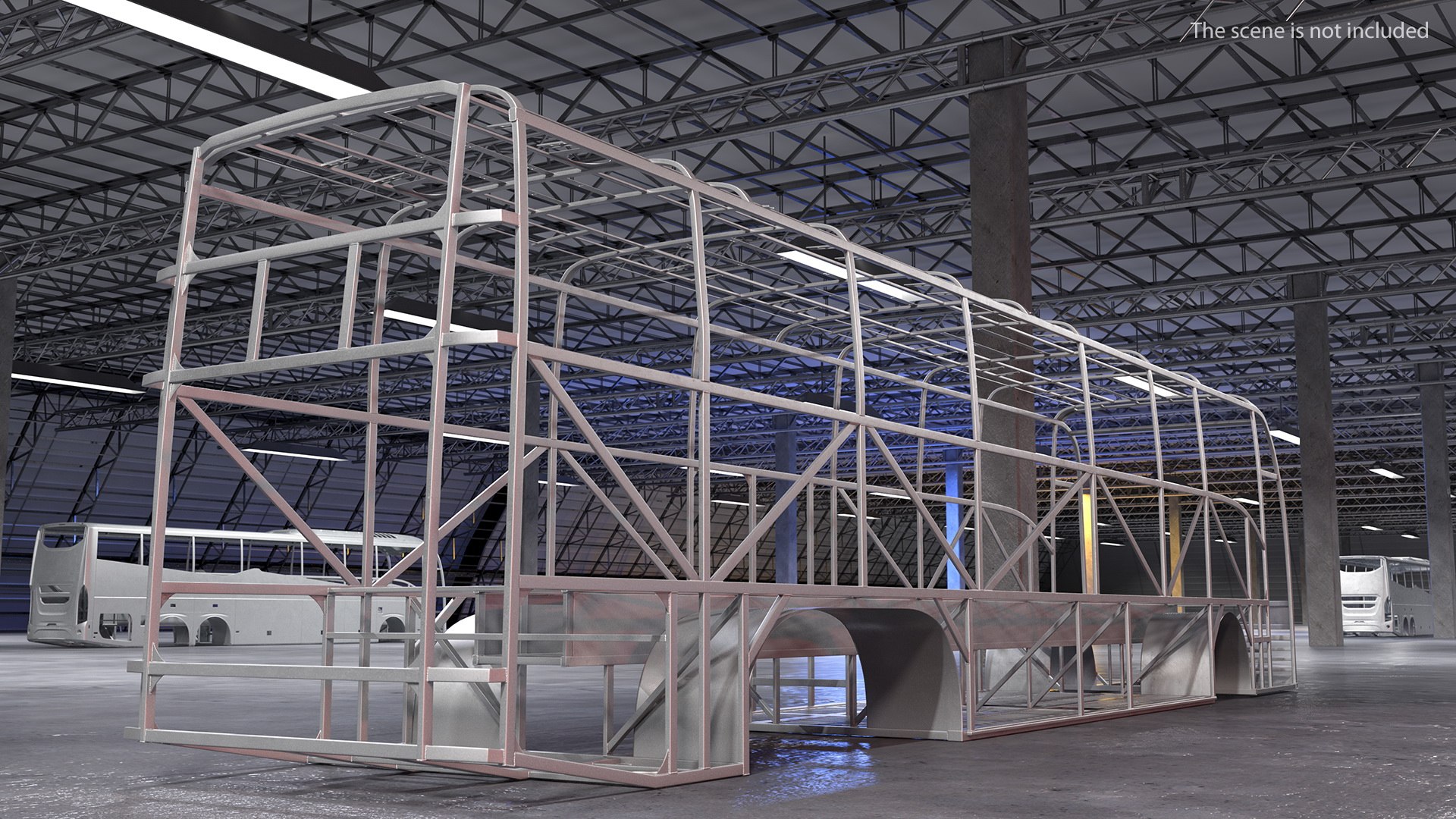 3D bus frame structure - TurboSquid 1595590