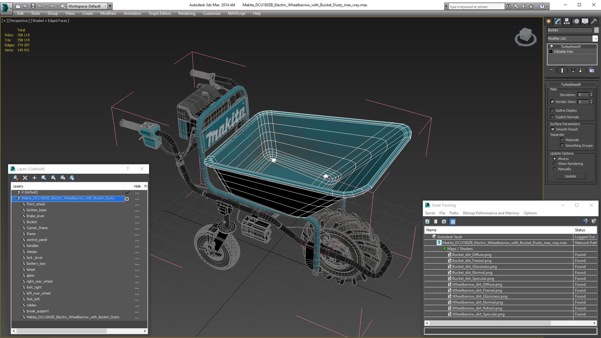 3D Makita DCU180ZB Electric Wheelbarrow with Bucket Dusty model https://p.turbosquid.com/ts-thumb/vF/3YVUOD/50/makitadcu180zbelectricwheelbarrowwithbucketdustymb3dmodel025/jpg/1645001032/1920x1080/fit_q87/1ca3cc795d2aaaad0cd468a0d0fb875caa5083e8/makitadcu180zbelectricwheelbarrowwithbucketdustymb3dmodel025.jpg