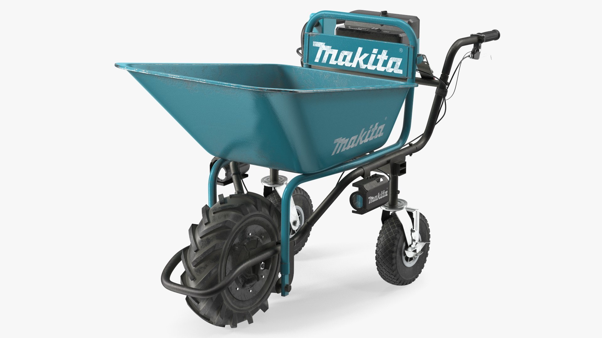 Makita DCU180ZB Electric Wheelbarrow with Bucket Dusty 3D model preview