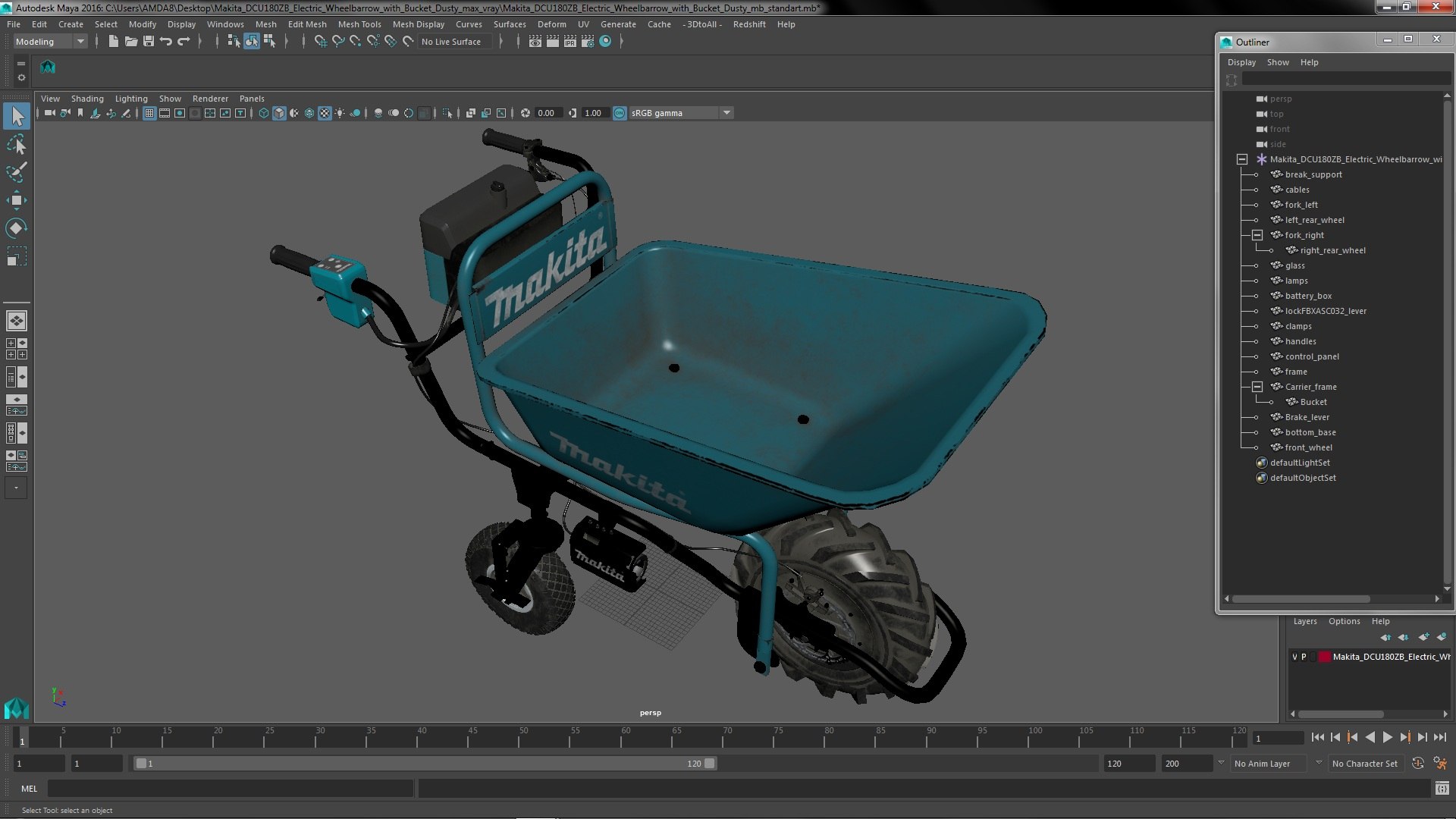 3D Makita DCU180ZB Electric Wheelbarrow with Bucket Dusty model https://p.turbosquid.com/ts-thumb/vF/3YVUOD/yB/makitadcu180zbelectricwheelbarrowwithbucketdustymb3dmodel029/jpg/1645001041/1920x1080/fit_q87/6593b27db490f6116895f8fbb3fa1549c23f3e8a/makitadcu180zbelectricwheelbarrowwithbucketdustymb3dmodel029.jpg