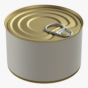 3D canned food tin
