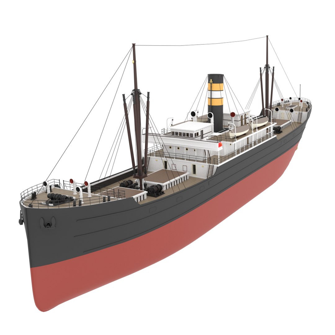 3D Steam Ship Model - TurboSquid 1724870