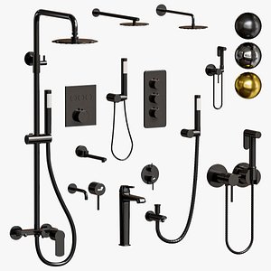 RGW Shower Fauset Set 3D model
