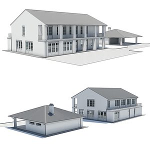 3d model modern villa