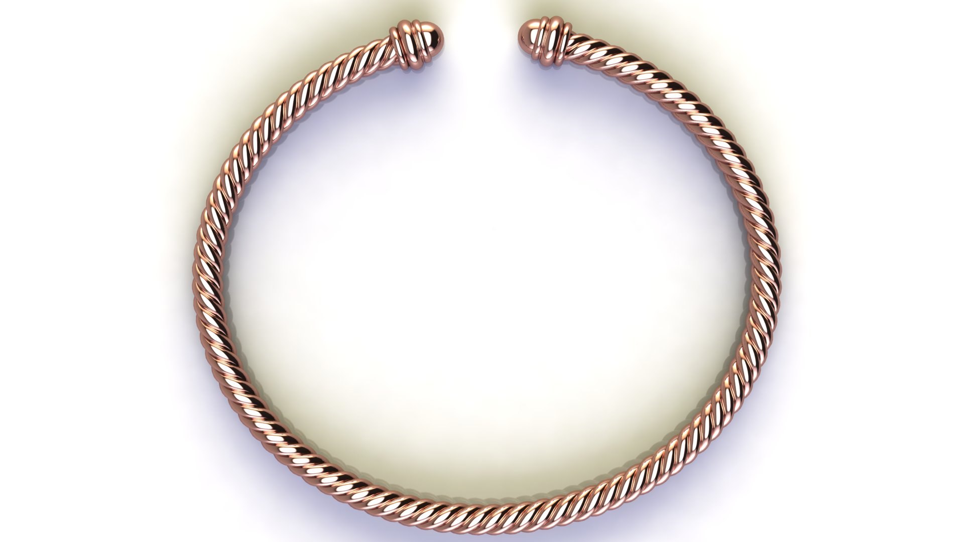 Spiral Cable Bracelet Model - TurboSquid 1560485