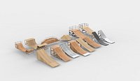 freestyle Ramps set all 3D model