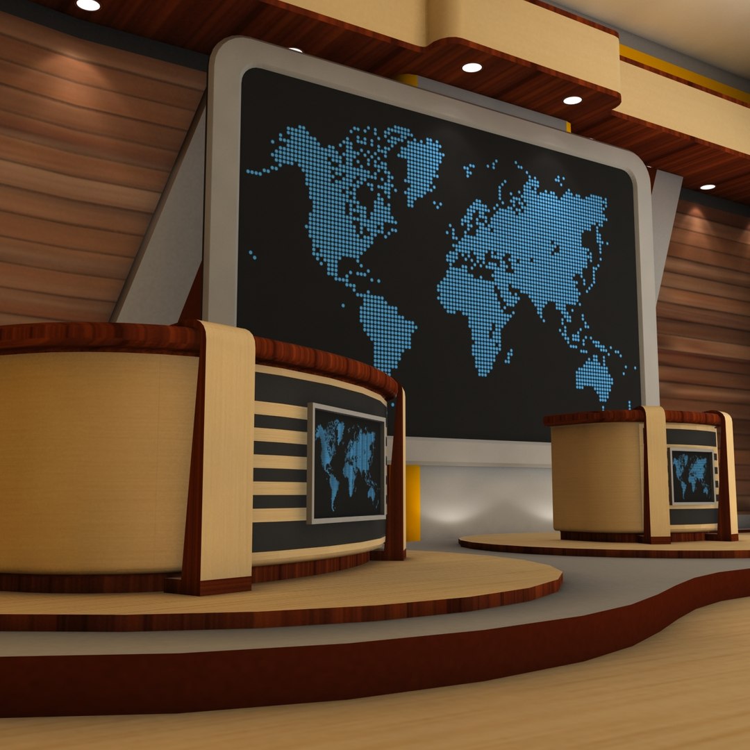 3d virtual set model