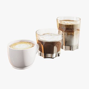 3D Coffee Set