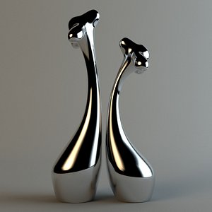 3d statue giraffe model