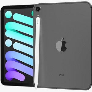 Apple iPad mini 2021 6th gen WiFi and Cellular with Pencil Gray