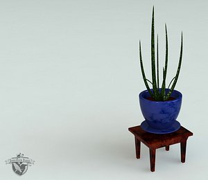 3d end table decorative aloe
