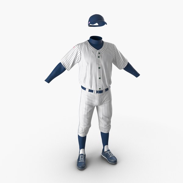 modelo 3d Traje de jugador de béisbol genérico 7 - TurboSquid 1067442