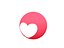 Botón animado de la reacción del amor de Facebook